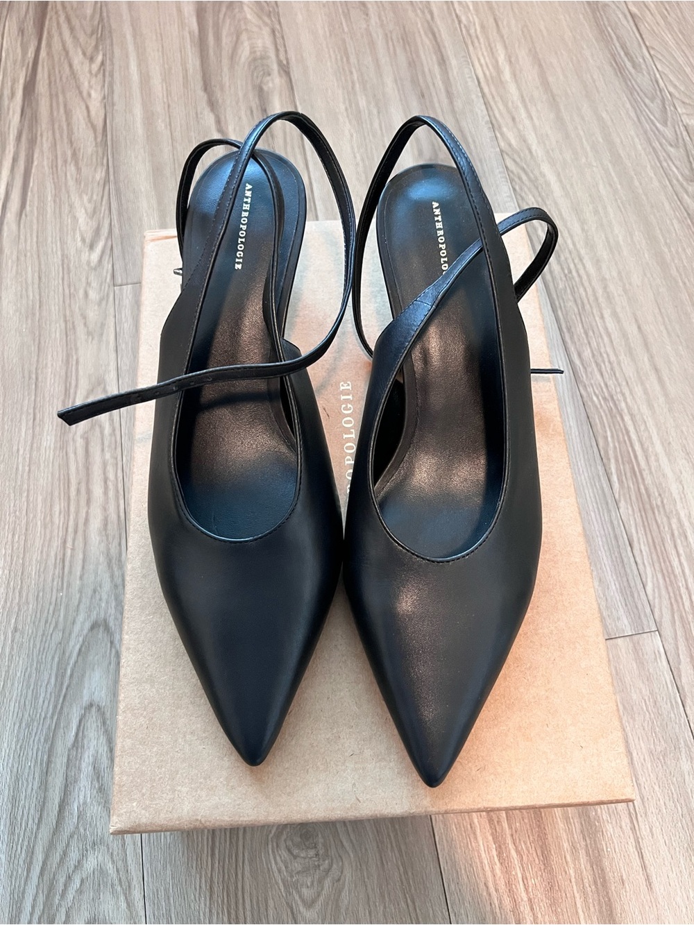Anthropologie Ankle-wrap Kitten Heels
